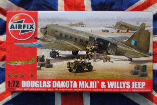 Airfix A09008 DOUGLAS DAKOTA Mk.III & WILLYS JEEP
